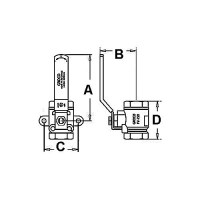 Groco Fv Bronze Fuel Valve - Fv-250 - 34-Fv250F1